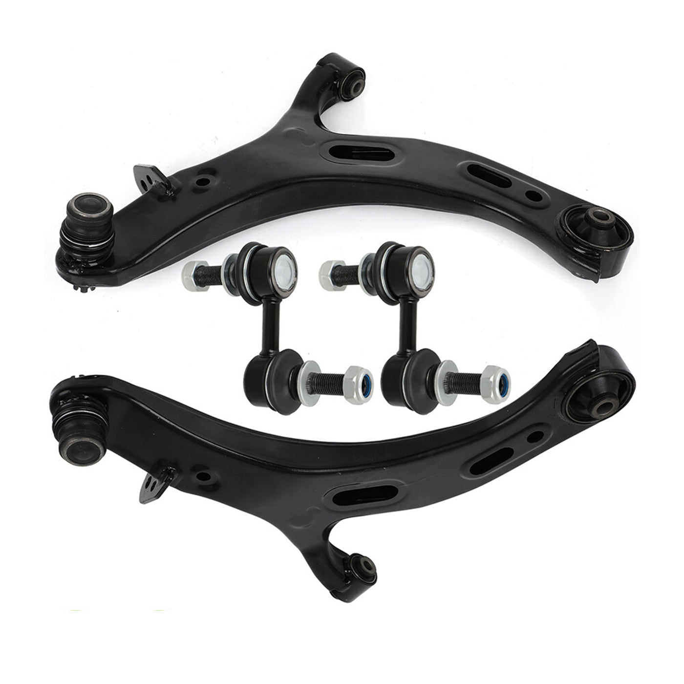 4pc K623343 K623344 K750422 Front Lower Control Arms with Ball Joint Sway Bars Kit for Subaru Legacy 2010 2011 2012 2013 2014