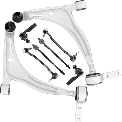 8pc K620166 K620167 K90352 K90353 EV427 ES3438 Front Lower Control Arms Sway Bars Suspension Kit for Nissan Altima 2002 2003 2004 2005 2006 for Nissan Maxima 2004-2008