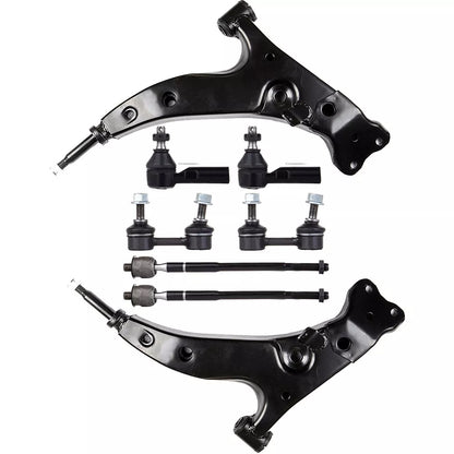 8pc K80333 K80334 EV303 ES2382 K90124 Front Lower Control Arm Ball Joint Tie Rod End For Toyota Corolla 1993 1994 1995