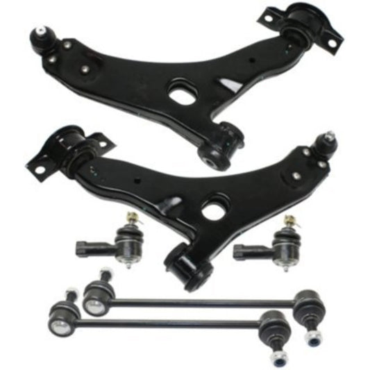 6pc K80407K80408 K80066 ES80580 Front Lower Control Arms Ball Joints Sway Bars Kit for Ford Focus 2006 2007