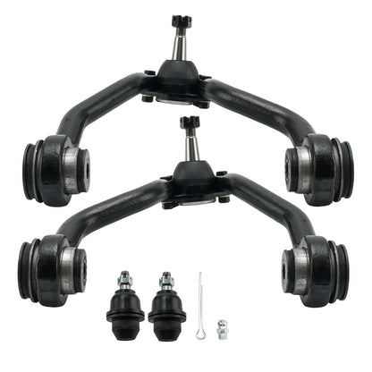 4pc K620719 K620720 K6477 Front Upper Control Arm with Lower Ball Joint for Chevy K1500 1995-1999 GMC K2500 1995-2000 for Chevy Tahoe 1995-2000 for GMC Yukon 1995-2000