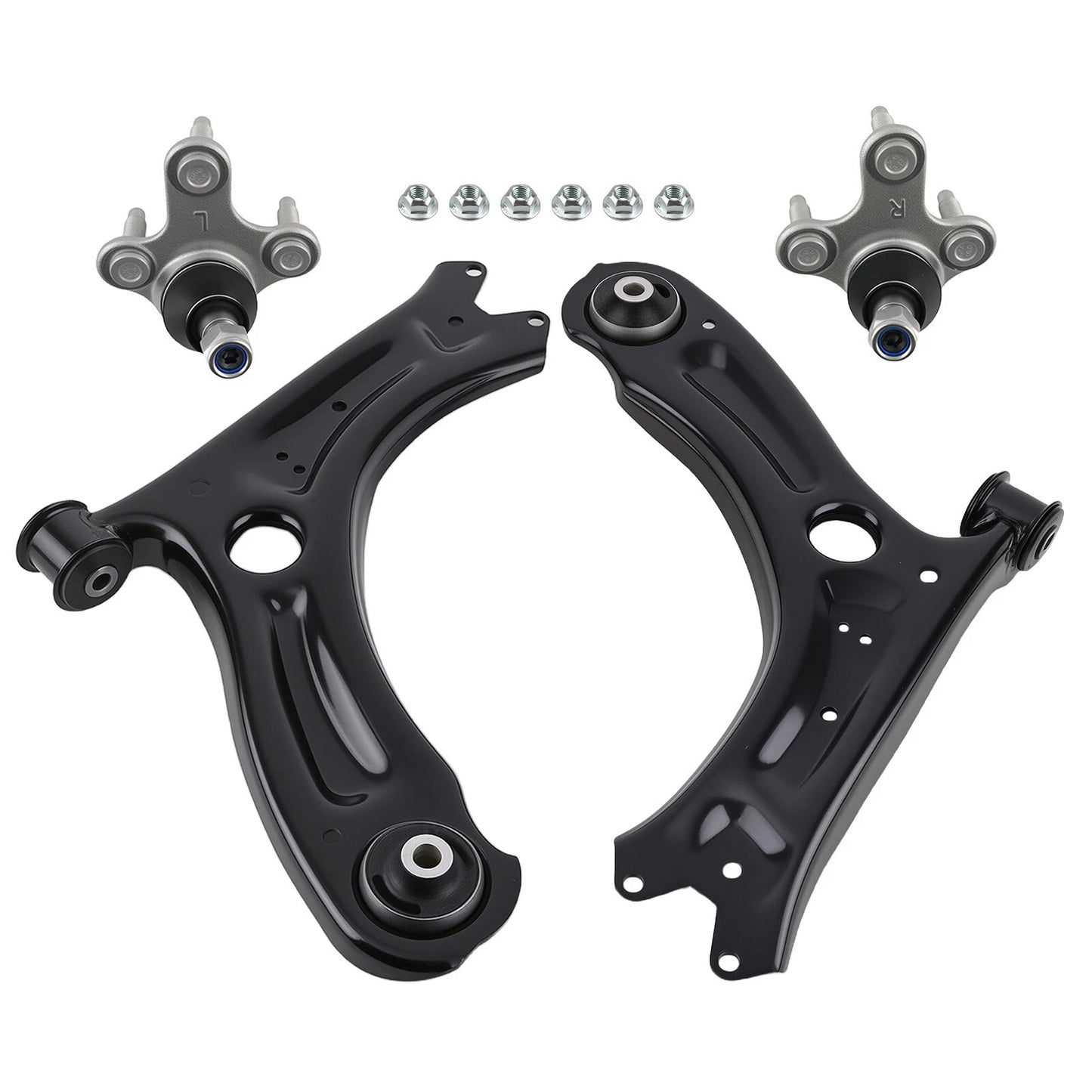 4pc K621949 K621950 K80662 K80663 Front Lower Control Arms Ball Joints for VW Jetta 2011 2012 2013 2014 2015 2016 2017 2018