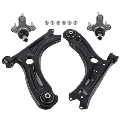 4pc K621949 K621950 K80662 K80663 Front Lower Control Arms Ball Joints for VW Jetta 2011 2012 2013 2014 2015 2016 2017 2018