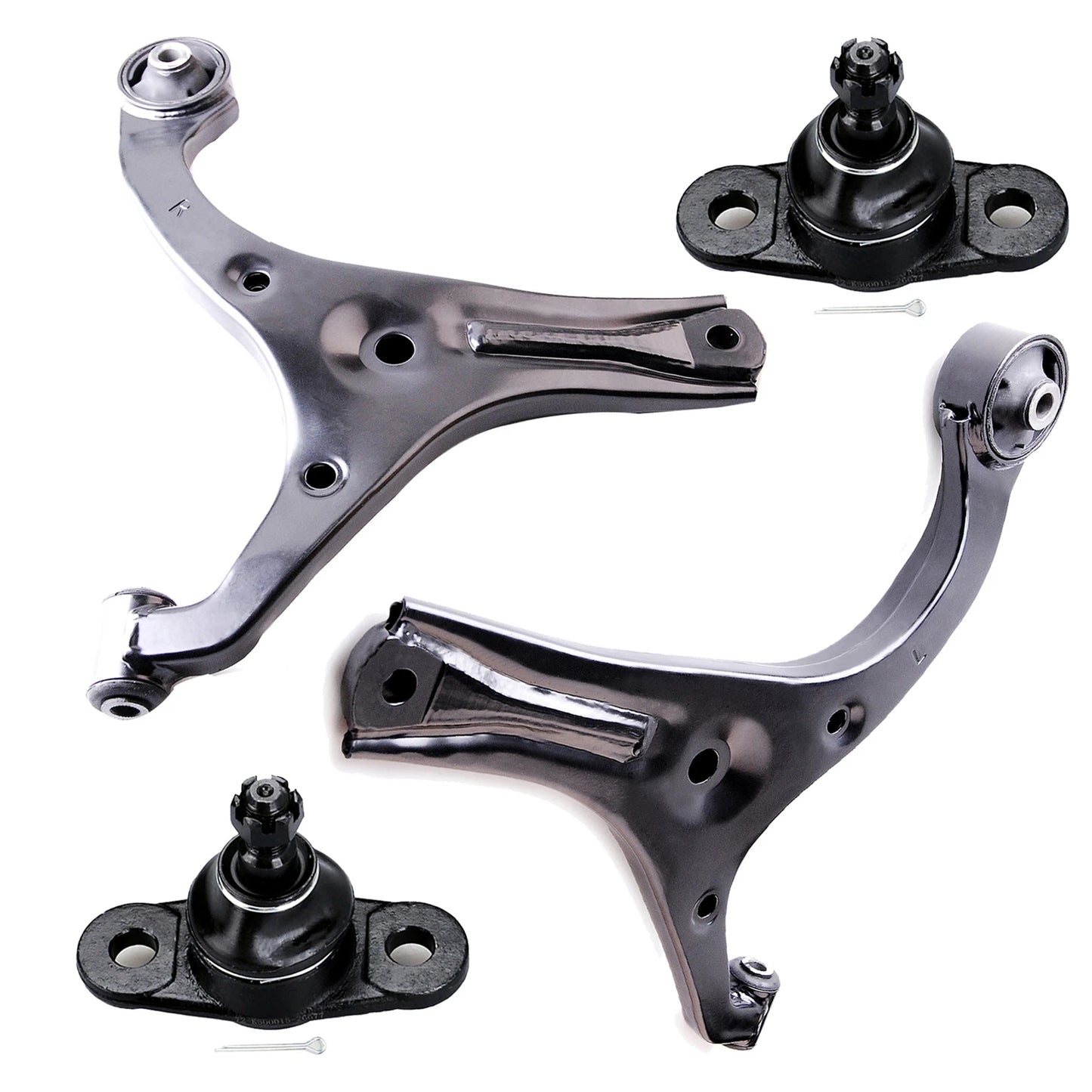 4pc K640403 K640404 K500015 Front Lower Control Arms Ball Joints For HYUNDAI ACCENT for KIA RIO/RIO5 2006 2007 2008 2009 2010 2011