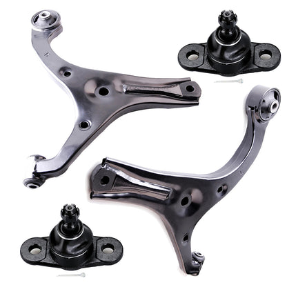 4pc K640403 K640404 K500015 Front Lower Control Arms Ball Joints For HYUNDAI ACCENT for KIA RIO/RIO5 2006 2007 2008 2009 2010 2011