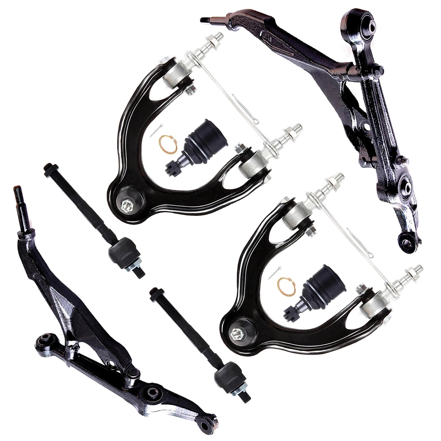 8pc K80328 K80327 EV299 K9802 K90448 K90449 Front Lower Control Arm Tie Rod Sway Bar Suspension Kit For Honda Civic 1992 1993 1994 1995 for Honda Civic del Sol 1993-1997 for Acura Integra 94-01