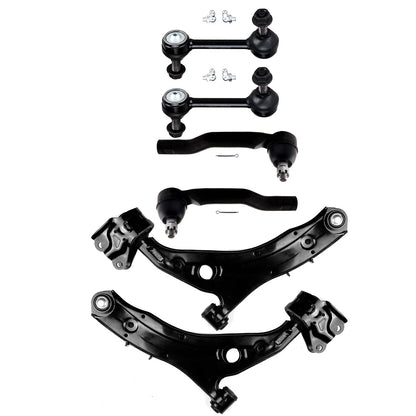 6pc K620486 K620487 K750159 ES800473 ES800474 Front Lower Control Arm Tierod Sway Bar for Ford Edge for Lincoln MKX 2007 2008 2009 2010 2011 2012 2013 2014 2015