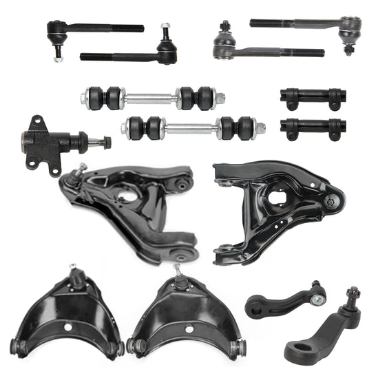15pc K620299 K620298 K620160 K620161 ES2837 ES2836 ES2004 K6447 K6335 K6722 K5252 2WD Front Upper Lower Control Arms Kit for GMC for Chevrolet C1500 1993-1999
