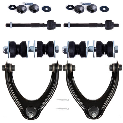 8pc K90450 K90451 K90122 EV367 K9492 Suspension Front Upper Control Arm Ball Joint Tie Rod End For Honda Civic 1996 1997 1998 1999 2000