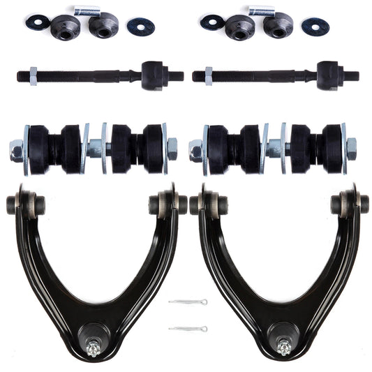 8pc K90450 K90451 K90122 EV367 K9492 Suspension Front Upper Control Arm Ball Joint Tie Rod End For Honda Civic 1996 1997 1998 1999 2000