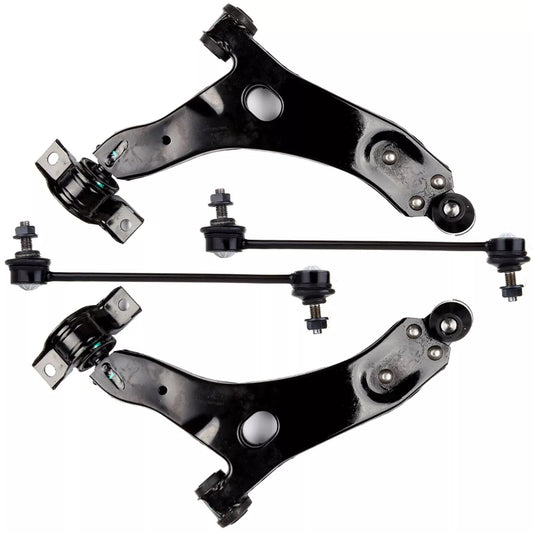 4pc K80407 K80408 K80066 Front Lower Control Arms Ball Joints Sway Bars Kit for Ford Focus 2004 2005 2006 2007 2008 2009 2010 2011