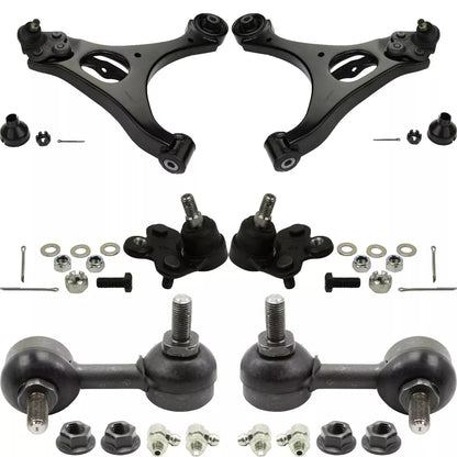 6pc K620382 K620383 K500069 K500070 K80768 K80769 Front Lower Control Arm Ball Joint Sway Bar for Honda Civic for Acura CSX 2006 2007 2008 2009 2010 2011