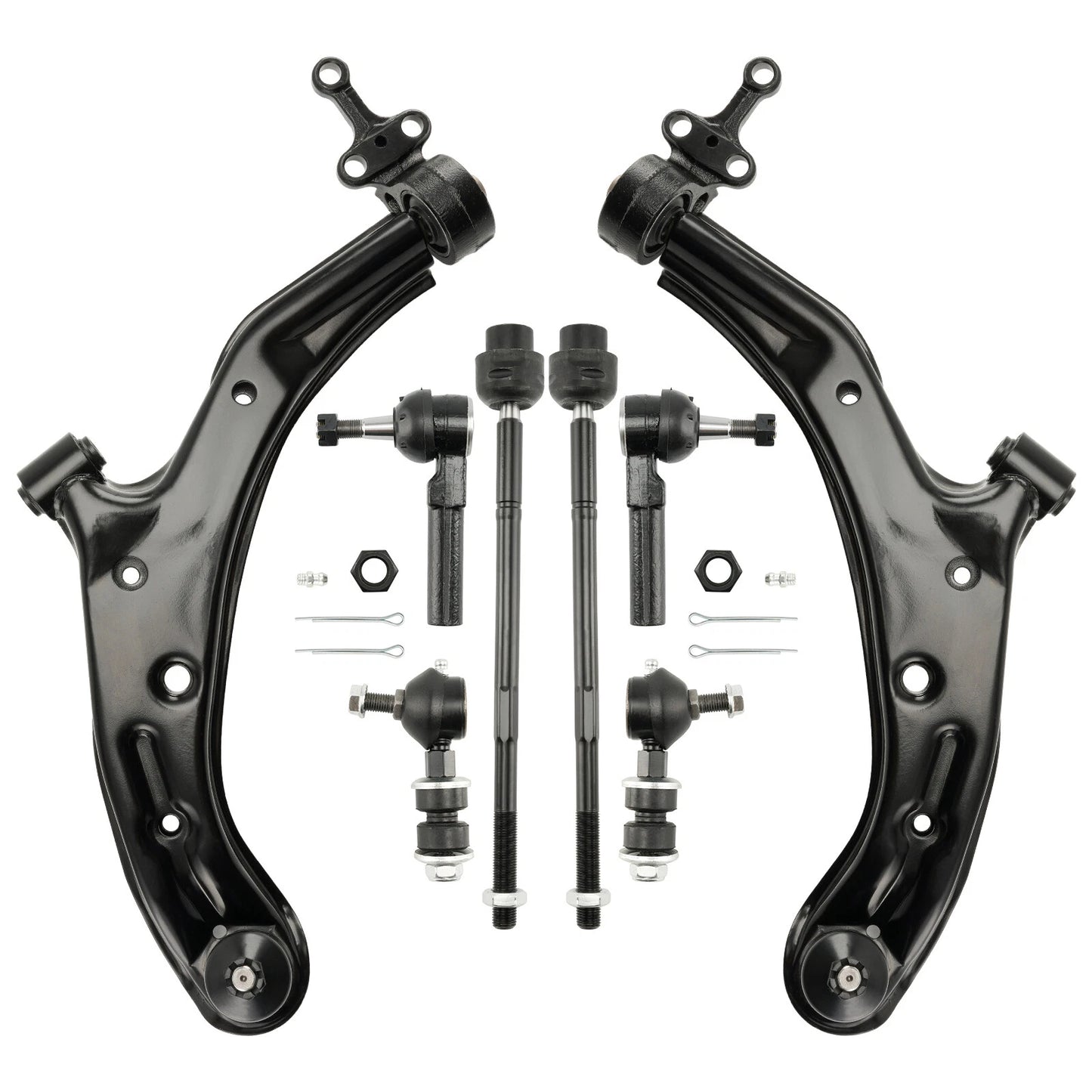 8pc K620359 K620358 K9543 ES2814 EV380 Front Lower Control Arm Ball Joints Sway Bars for Nissan Sentra 2001 2002 2003 2004 2005 2006