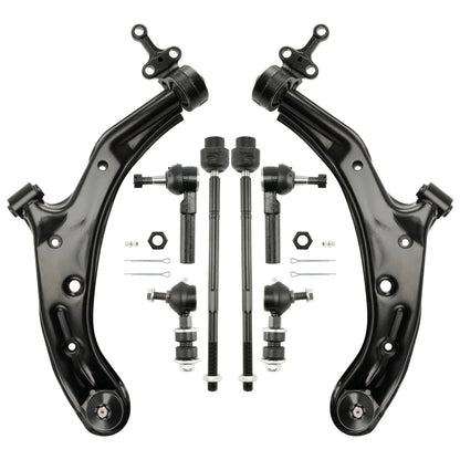 8pc K620359 K620358 K9543 ES2814 EV380 Front Lower Control Arm Ball Joints Sway Bars for Nissan Sentra 2001 2002 2003 2004 2005 2006