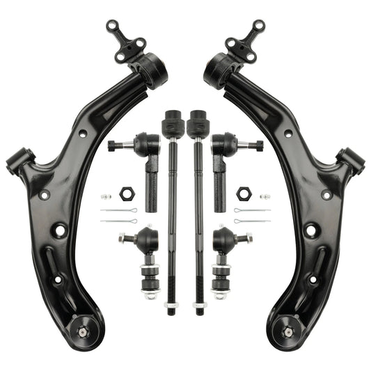 8pc K620359 K620358 K9543 ES2814 EV380 Front Lower Control Arm Ball Joints Sway Bars for Nissan Sentra 2001 2002 2003 2004 2005 2006