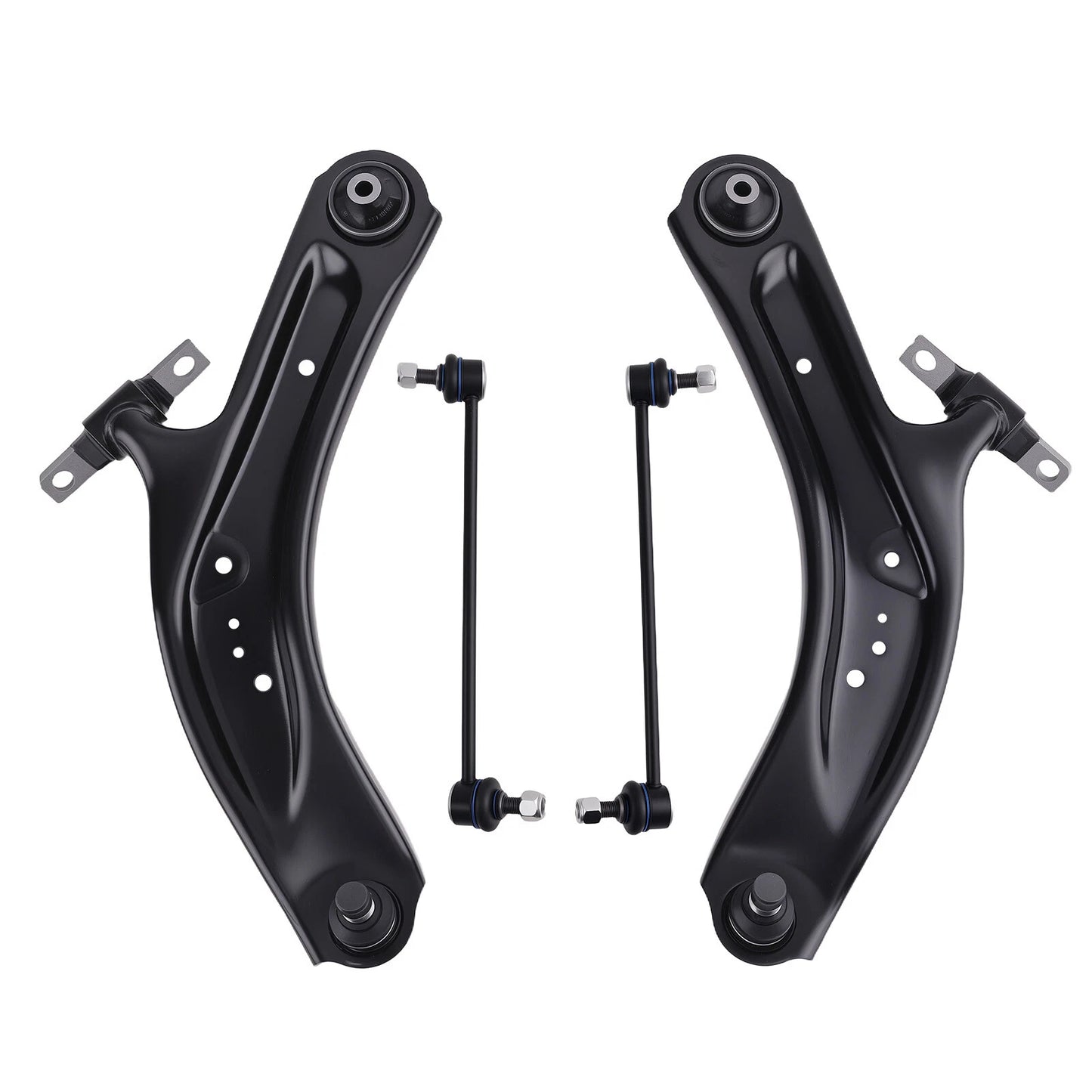 4pc MS301169 MS301168 K750095 K750094 Front Lower Control Arm with Ball Joint Sway Bars for Nissan Rogue Sport 2014 2015 2016 2017 2018 2019