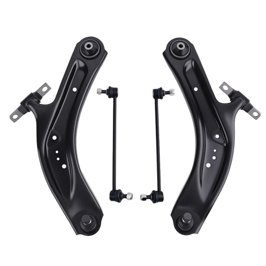 4pc MS301169 MS301168 K750095 K750094 Front Lower Control Arm with Ball Joint Sway Bars for Nissan Rogue Sport 2014 2015 2016 2017 2018 2019