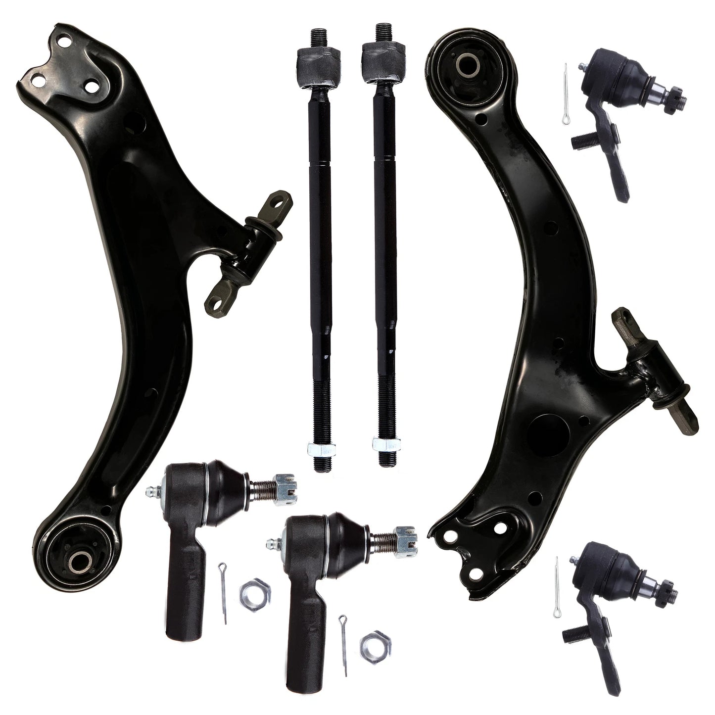 8pc K620578 K620579 ES3306 EV301 K9499 Front Control Arm Tie Rod Ball Joint for Toyota Avalon Solara Sienna 1998 1999 2000 2001 2002 2003 2004