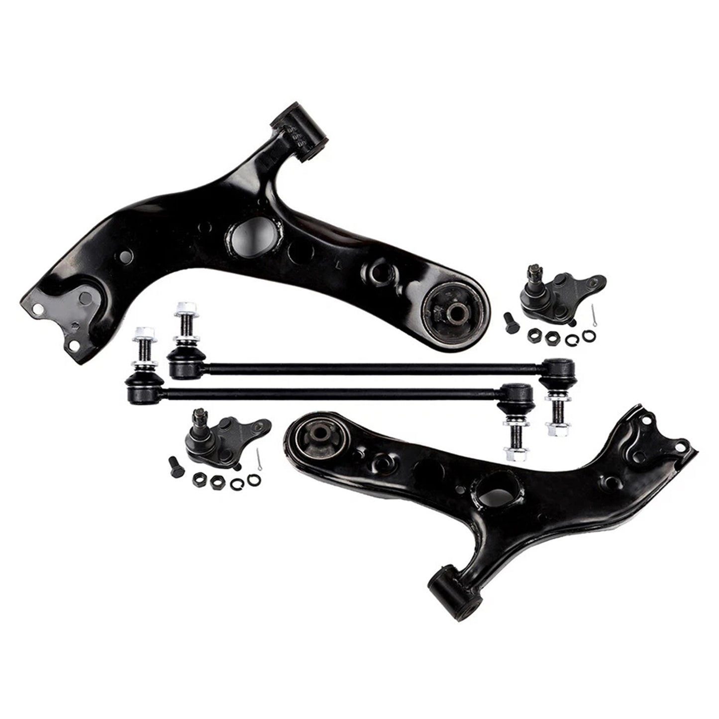 4pc K620586 K620587 K750043 Front Lower Control Arms Sway Bars for Toyota RAV4  2006 2007 2008 2009 2010 2011 2012 2013 2014 2015 2016 2017 2018 for LEXUS NX200t NX300H