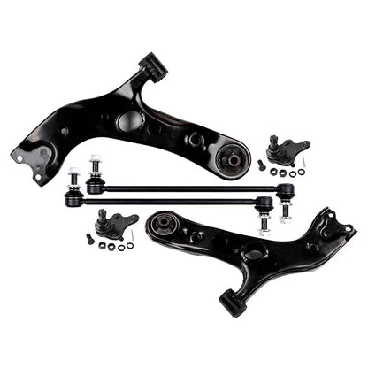 4pc K620586 K620587 K750043 Front Lower Control Arms Sway Bars for Toyota RAV4  2006 2007 2008 2009 2010 2011 2012 2013 2014 2015 2016 2017 2018 for LEXUS NX200t NX300H