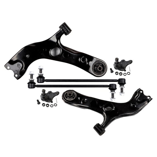 4pc K620586 K620587 K750043 Front Lower Control Arms Sway Bars for Toyota RAV4  2006 2007 2008 2009 2010 2011 2012 2013 2014 2015 2016 2017 2018 for LEXUS NX200t NX300H