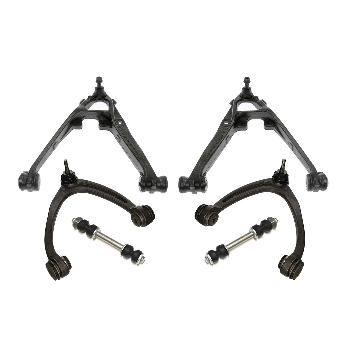 6pc K620888 K620889 K80669 K80670 K700432 Front Upper Lower Control Arms Sway Bars for Chevy Silverado for GMC Sierra 1500 2007 2008 2009 2010 2011 2012 2013 2014 2015