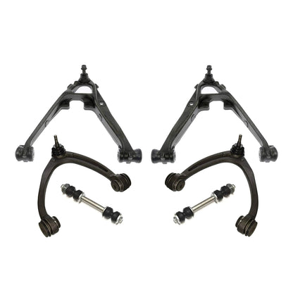 6pc K620888 K620889 K80669 K80670 K700432 Front Upper Lower Control Arms Sway Bars for Chevy Silverado for GMC Sierra 1500 2007 2008 2009 2010 2011 2012 2013 2014 2015