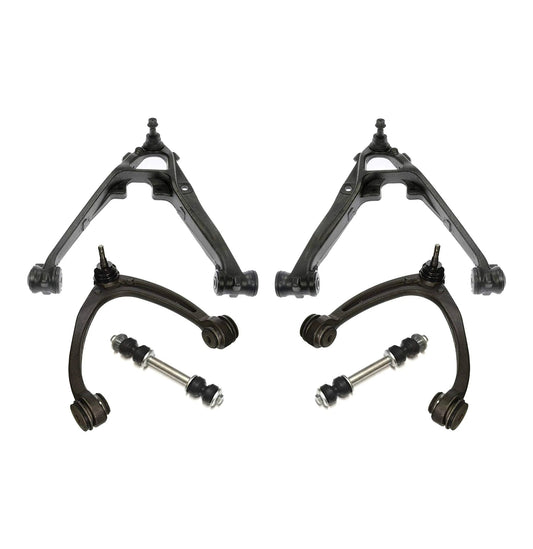 6pc K620888 K620889 K80669 K80670 K700432 Front Upper Lower Control Arms Sway Bars for Chevy Silverado for GMC Sierra 1500 2007 2008 2009 2010 2011 2012 2013 2014 2015