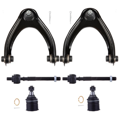 6pc K90450 K90451 K9802 EV367 Suspension Front Upper Control Arm Ball Joint Tie Rod End For Honda Civic 1996 1997 1998 1999 2000