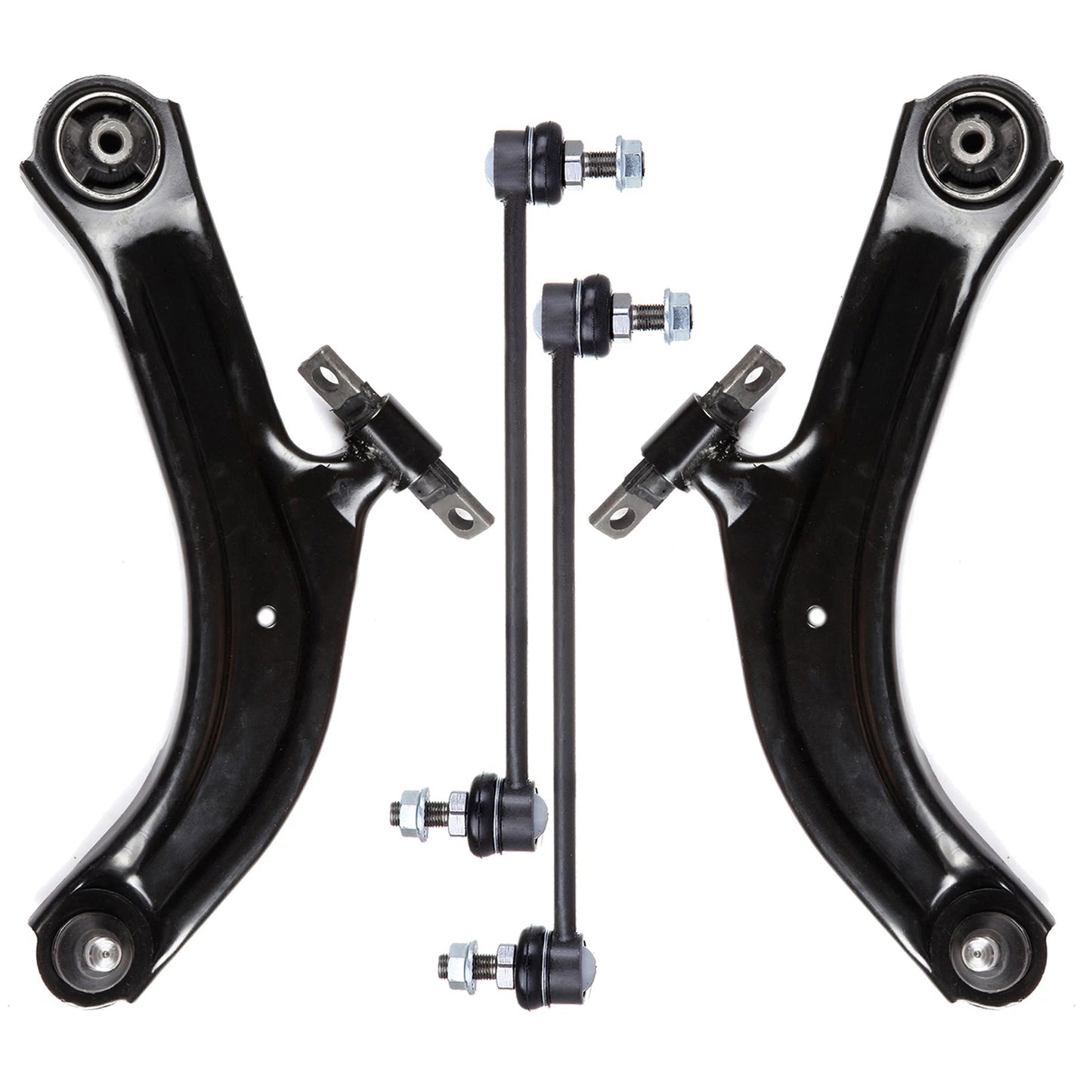 4pc K620373 K620374 K750096 Front Lower Control Arm with Ball Joint Sway Bar for Nissan Sentra 2007 2008 2009 2010 2011 2012