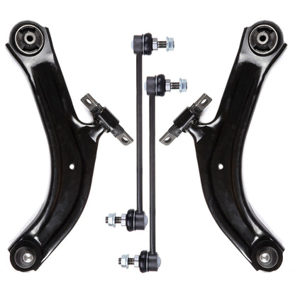 4pc K620373 K620374 K750096 Front Lower Control Arm with Ball Joint Sway Bar for Nissan Sentra 2007 2008 2009 2010 2011 2012