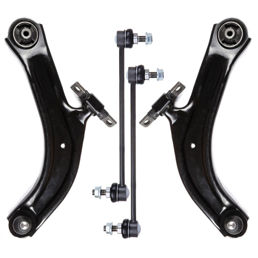 4pc K620373 K620374 K750096 Front Lower Control Arm with Ball Joint Sway Bar for Nissan Sentra 2007 2008 2009 2010 2011 2012