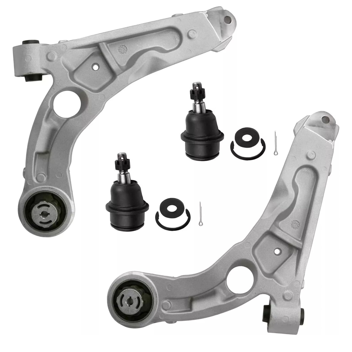 4pc K643179 K643180 K500287 Front Left & Right Lower Control Arms with Ball Joints for Jeep Cherokee 2014 2015 2016 2017 2018