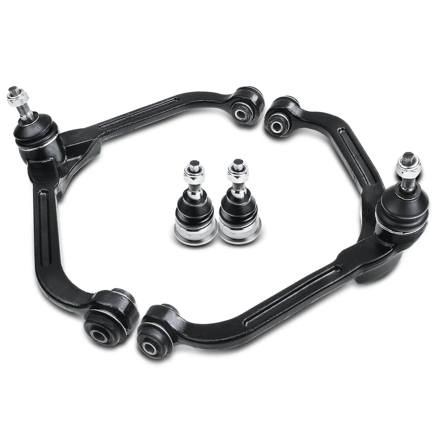4pc K3198 K3199 Front Upper Control Arms with Lower Ball Joints for Jeep Liberty 2002-2004