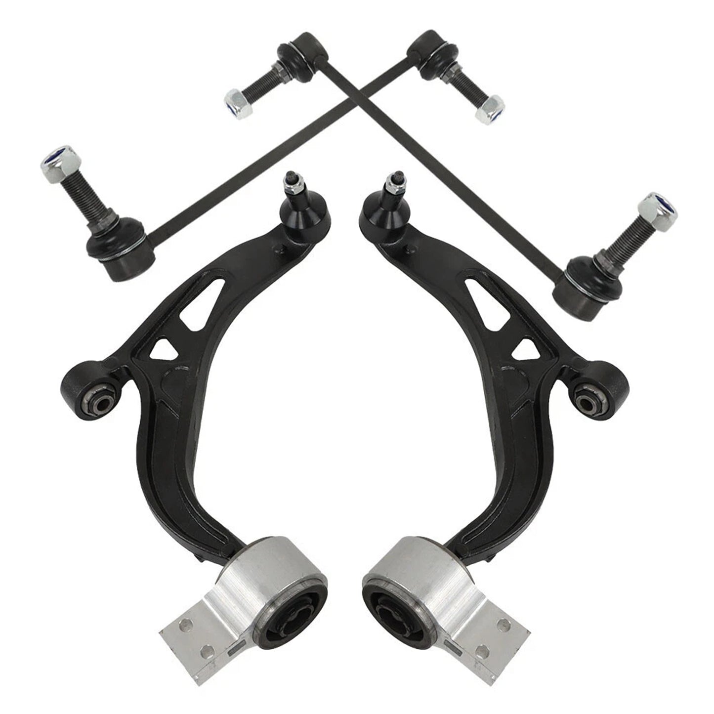 4pc MS401122 MS401121 K750388 K750389 Front Lower Control Arm Sway Bar for Ford Taurus Flex for Lincoln MKS 2010 2011 2012