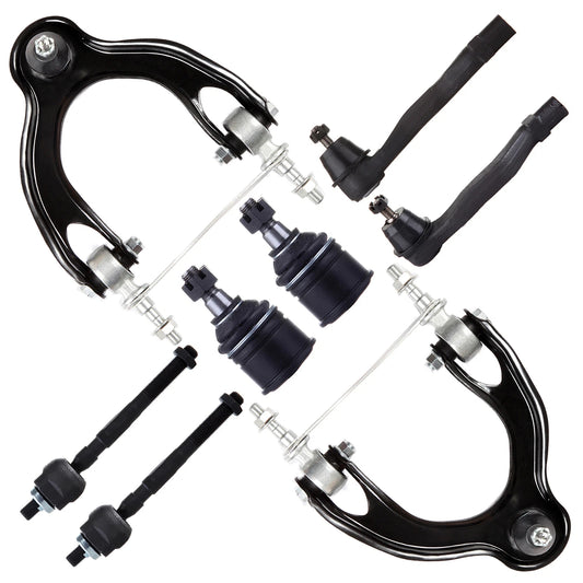 8pc K90448 K90449 K9802 EV299 ES3331 ES3332 Front Upper Control Arm And Ball Joint Tie Rod For Acura Integra 1994 1995 1996 1997 1998 1999 2000 2001 for Honda Civic 1992 1993 1994 1995