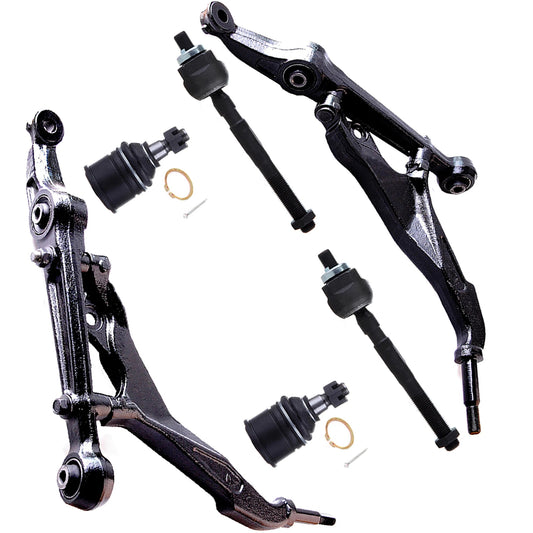 6pc K80328 K80327 EV299 K9802 Front Lower Control Arm Tie Rod Sway Bar Suspension Kit For Honda Civic 1992 1993 1994 1995 for Honda Civic del Sol 1993 1994 1995 1996 1997