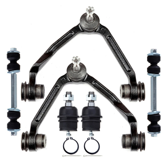 6pc K8722T K8724T K8695T K8772 Front Upper Control Arms Ball Joint Sway Bar For Ford F-150 4WD for Ford Expedition 4WD for Lincoln Navigator 4WD 1997 1998 1999 2000 2001 2002 2003