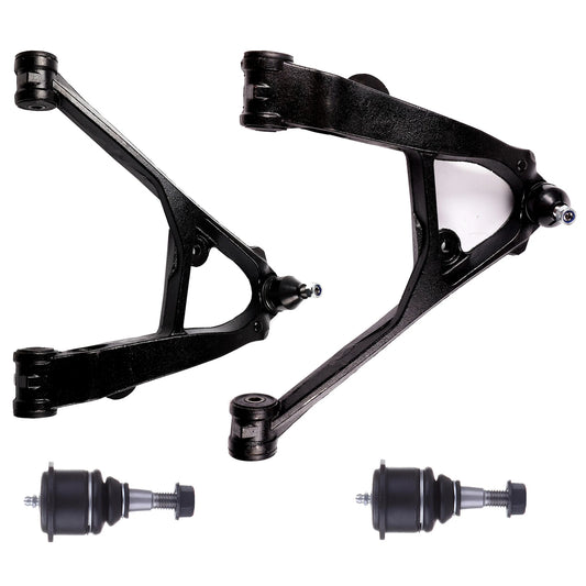 4pc K620380 K620381 K6540 Front Lower Control Arms with Ball Joints for GMC Sierra 1500 1999-2006 for Chevy Silverado 1500 1999-2006