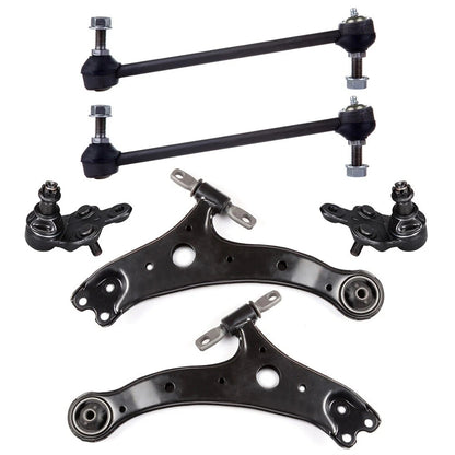 6pc K620333 K620334 K90344 K90346 K90347 Front Lower Control Arm Sway Bar End Link For Toyota Camry for Lexus ES330 2002 2003 2004 2005 2006 for Toyota Highlander 2004 2005 2006 2007