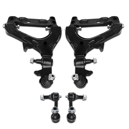 4pc K620467 K620468 K80824 K80825 Front Lower Control Arm With Ball Joint Assembly for GMC Envoy for Chevy Trailblazer 2004 2005 2006 2007