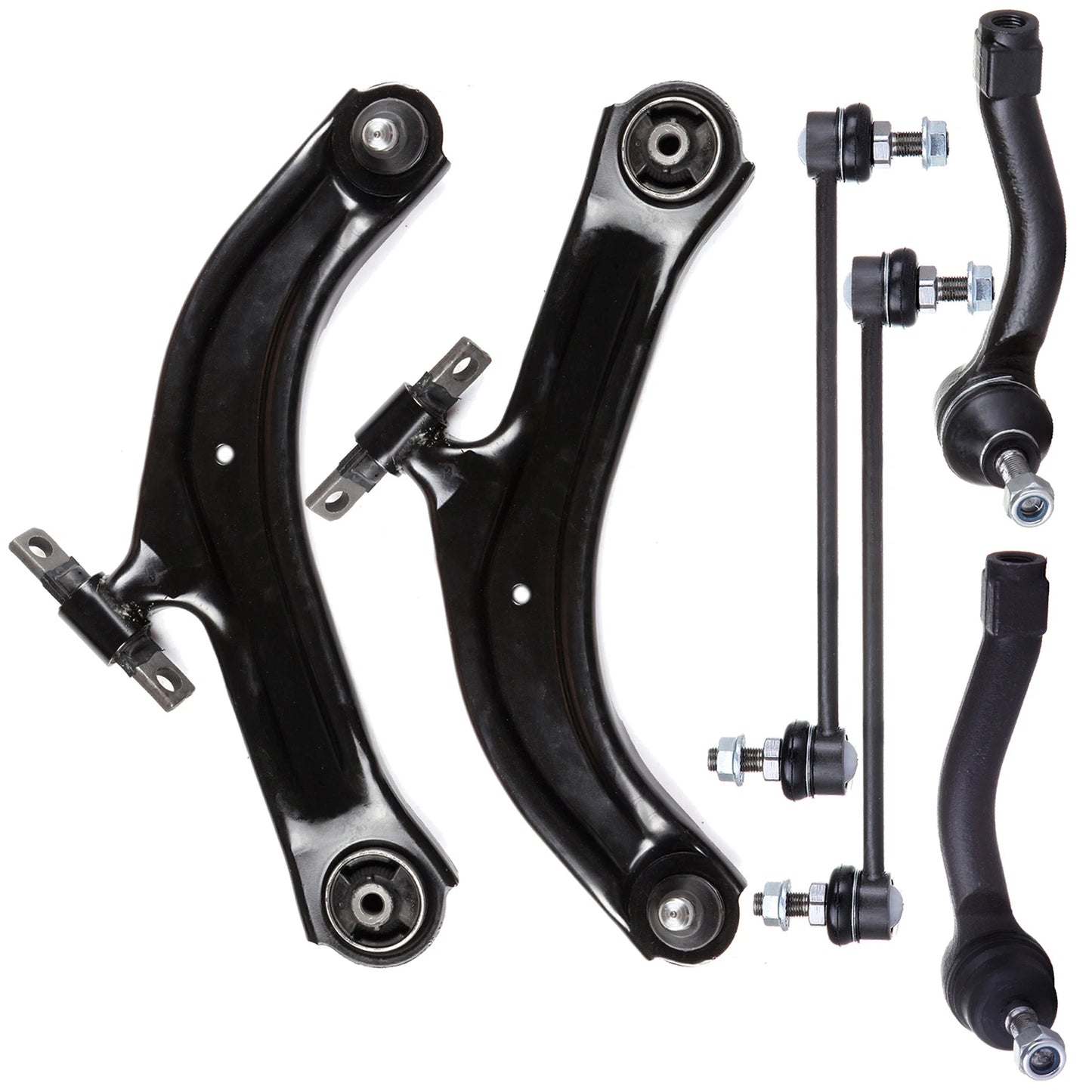6pc K620373 K620374 K750096 ES800574 ES800575 Front Control Arms and Sway Bars Suspension Kit for Nissan Sentra 2007 2008 2009 2010 2011 2012
