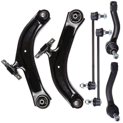 6pc K620373 K620374 K750096 ES800574 ES800575 Front Control Arms and Sway Bars Suspension Kit for Nissan Sentra 2007 2008 2009 2010 2011 2012