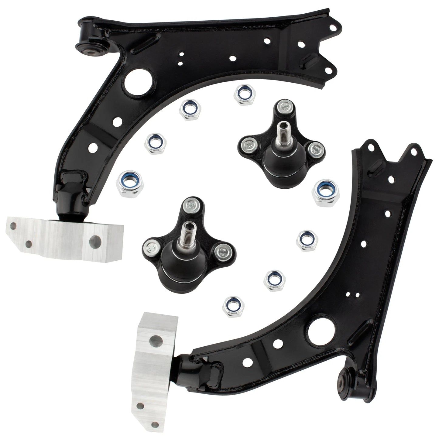 4pc MS101148 MS101147 K80663 K80662 Front Lower Control Arm with Ball Joints for Audi A3 for VW Jetta EOS Golf 2005 2006 2007 2008 2009 2010 2011 2012 2013 2014