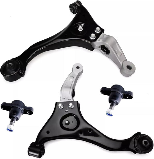 4pc K641391 K641392 K500035 Front Left Right Lower Control Arms Ball Joints for Hyundai Sonata 2006 2007 2008 2009 2010