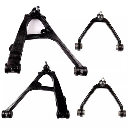 4pc K620380 K620381 K80942 Front Upper Lower Control Arms with Ball Joints for Chevy Silverado 1999 2000 2001 2002 2003 2004 2005 2006 for GMC Sierra 1500 2003 - 2014