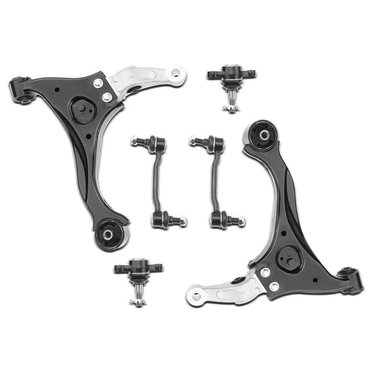 6pc K641391 K641392 K500035 K80949 Front Lower Control Arm Ball Joint Sway Bar Kit for Hyundai Sonata 2006 2007 2008 2009 2010