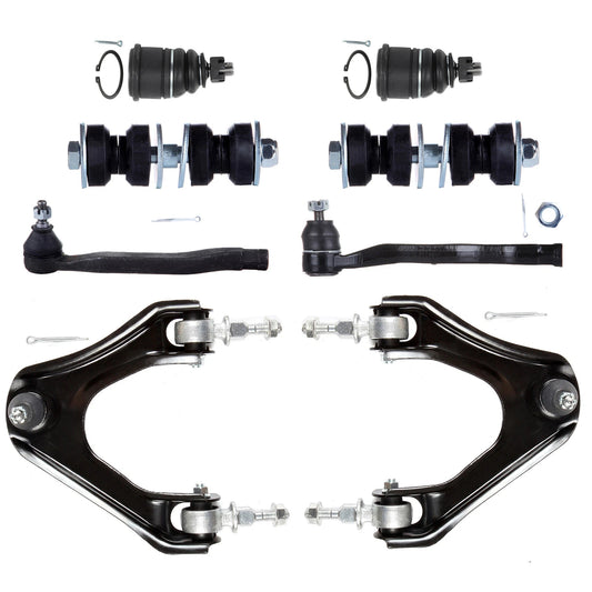 8pc K90446 K90447 ES3331 ES3332 K9643 K90122 Front Upper Control Arm And Ball Joint Tie Rod For Honda Accord for Honda Odyssey 1994 1995 1996 1997 for Acura CL 1997 1998 1999