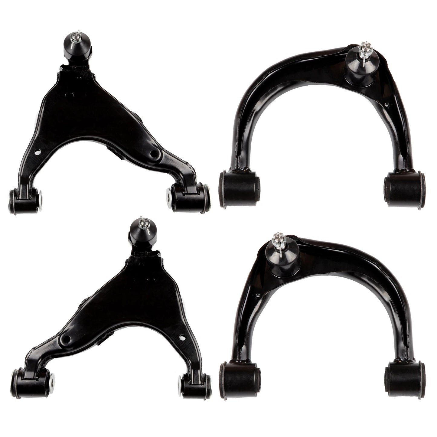 4pc K620061 K620062 K620063 K620064 Front Upper Lower Control Arms Sway Bars Kit for Toyota FJ Cruiser 4Runner for Lexus GX470 2003 2004 2005 2006 2007 2008 2009
