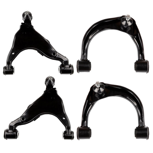 4pc K620061 K620062 K620063 K620064 Front Upper Lower Control Arms Sway Bars Kit for Toyota FJ Cruiser 4Runner for Lexus GX470 2003 2004 2005 2006 2007 2008 2009